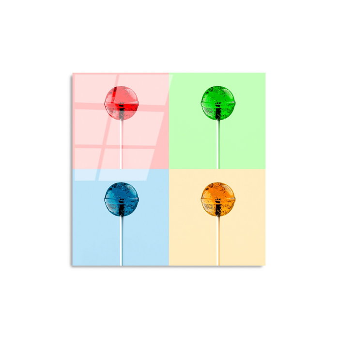Wallity UV-843 Pintura Decorativa de Vidrio Templado Multicolor 50 x 50 cm